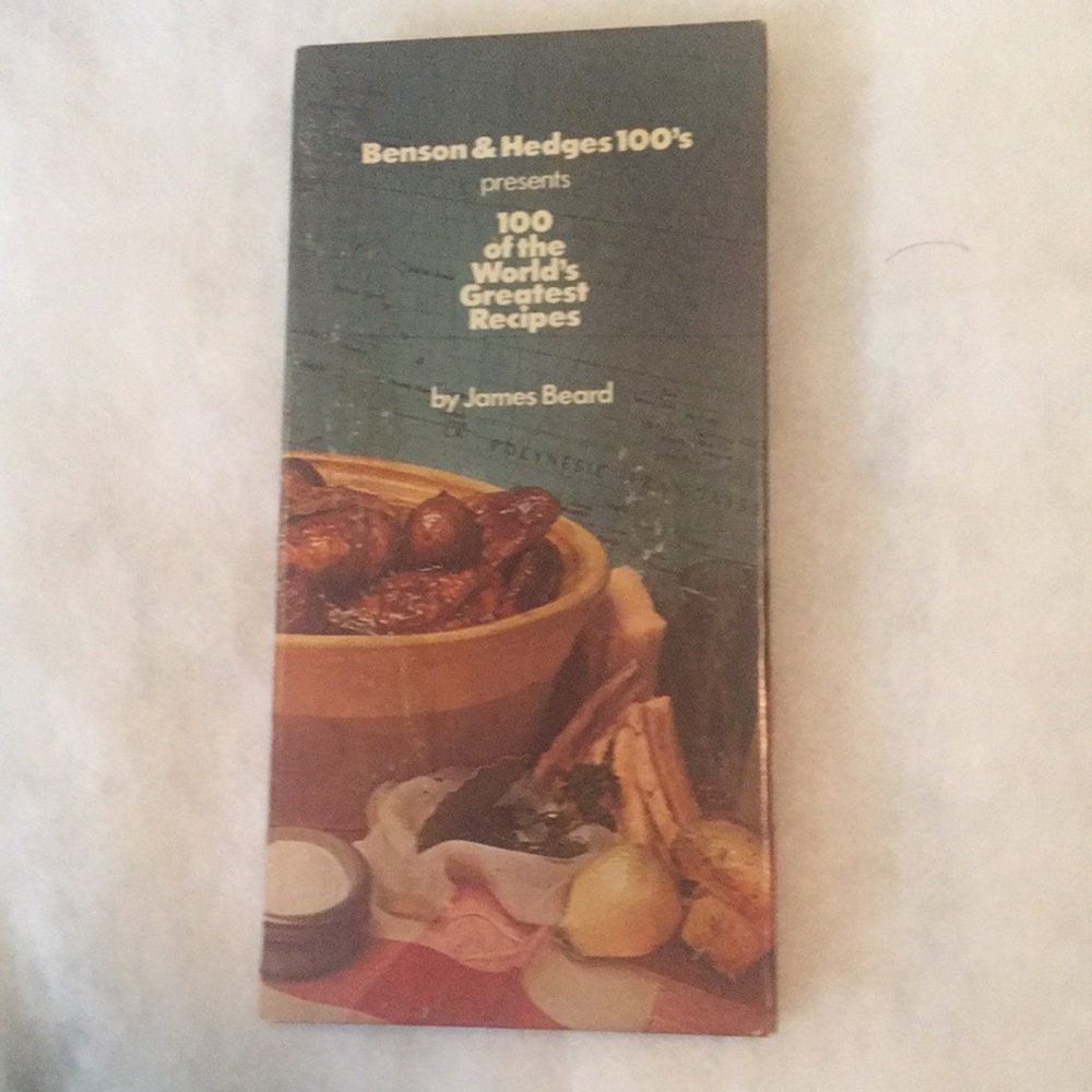 Vintage Benson & Hedges Cookbook 100 of the World's Greatest Recipes circa 1976